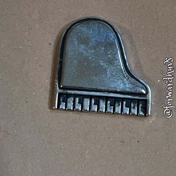 Bundle Sale 3 for $15 | Piano Lapel Pin with Butterfly Clip Backing - Picture 3 of 8